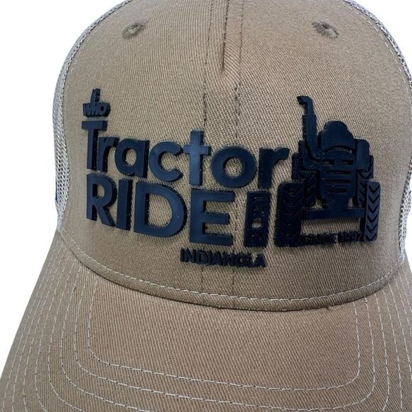 Tractor ride iowa mesh snap back trucker hat  farm Hat One Size Fits Most - Picture 4 of 11